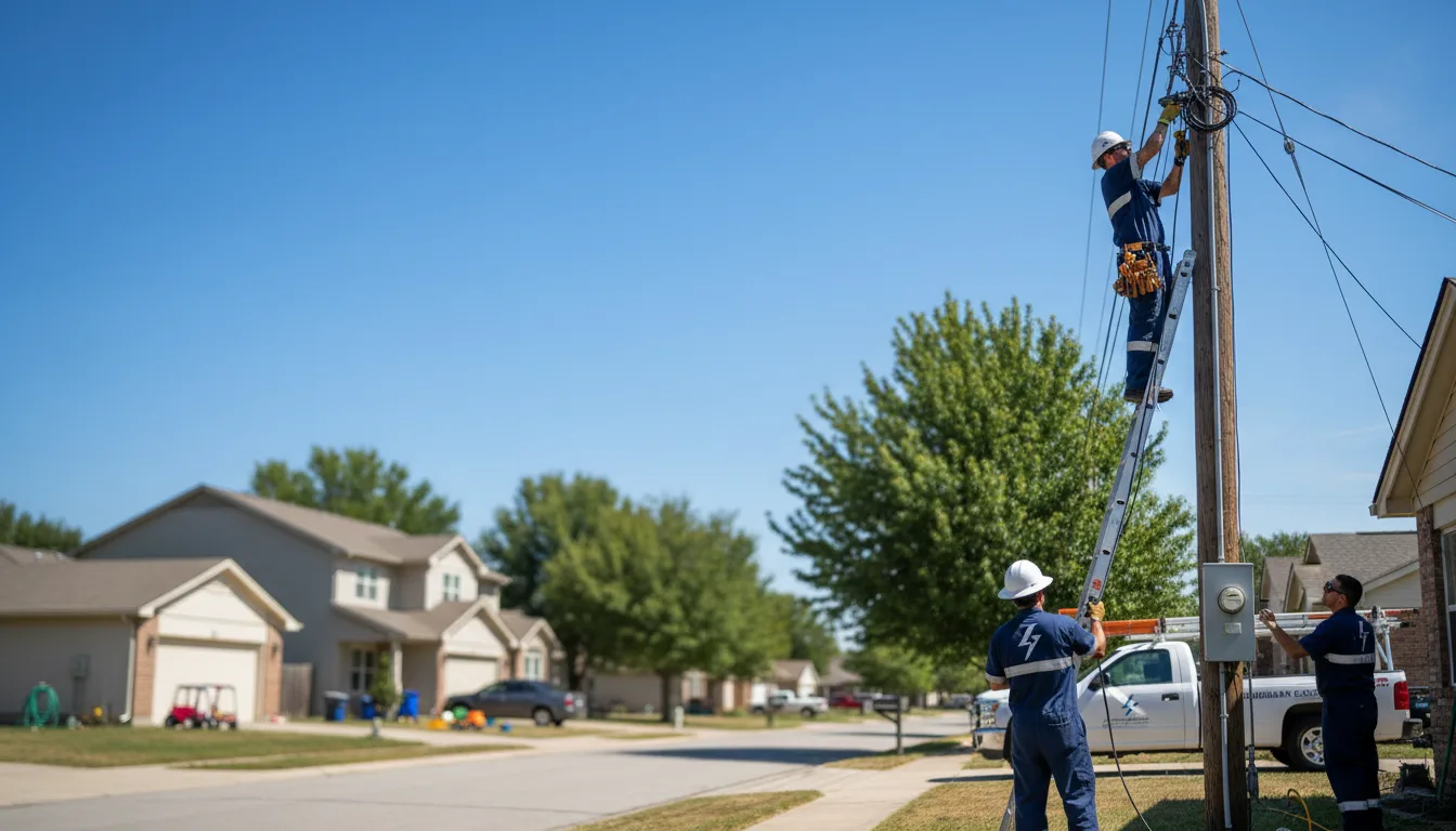 Residential electrician providing installation services in Peosta, IA